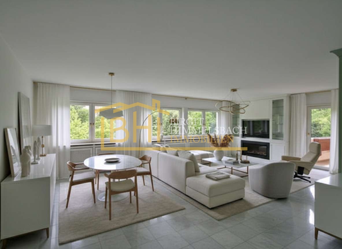 Wohnzimmer -Einrichtungsbeispiel 3 KI-generiert